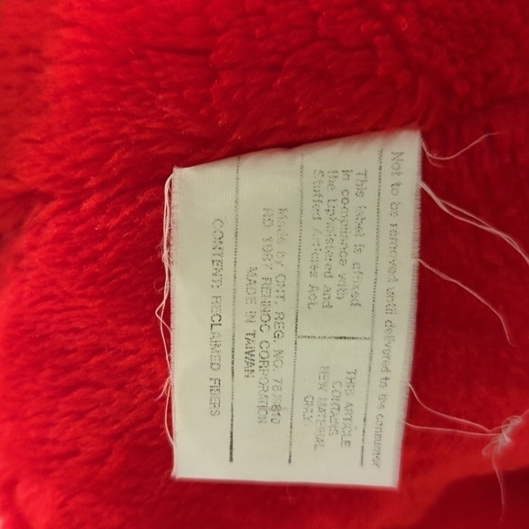 VINTAGE plush Christmas teddy bear - Picture 8 of 10